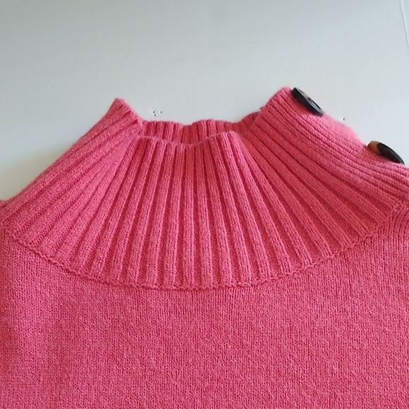 Anthropologie Margarita pink tunic mock neck sweater XS - Picture 5 of 11